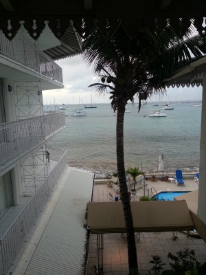 Vue depuis le couloir de l'hotel