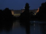 Buckingham palace by night